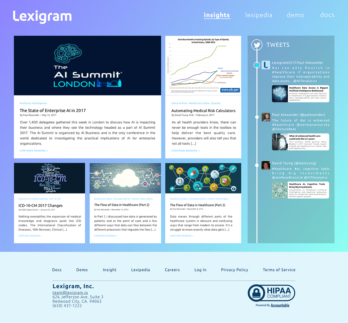 Lexigram Article Grid